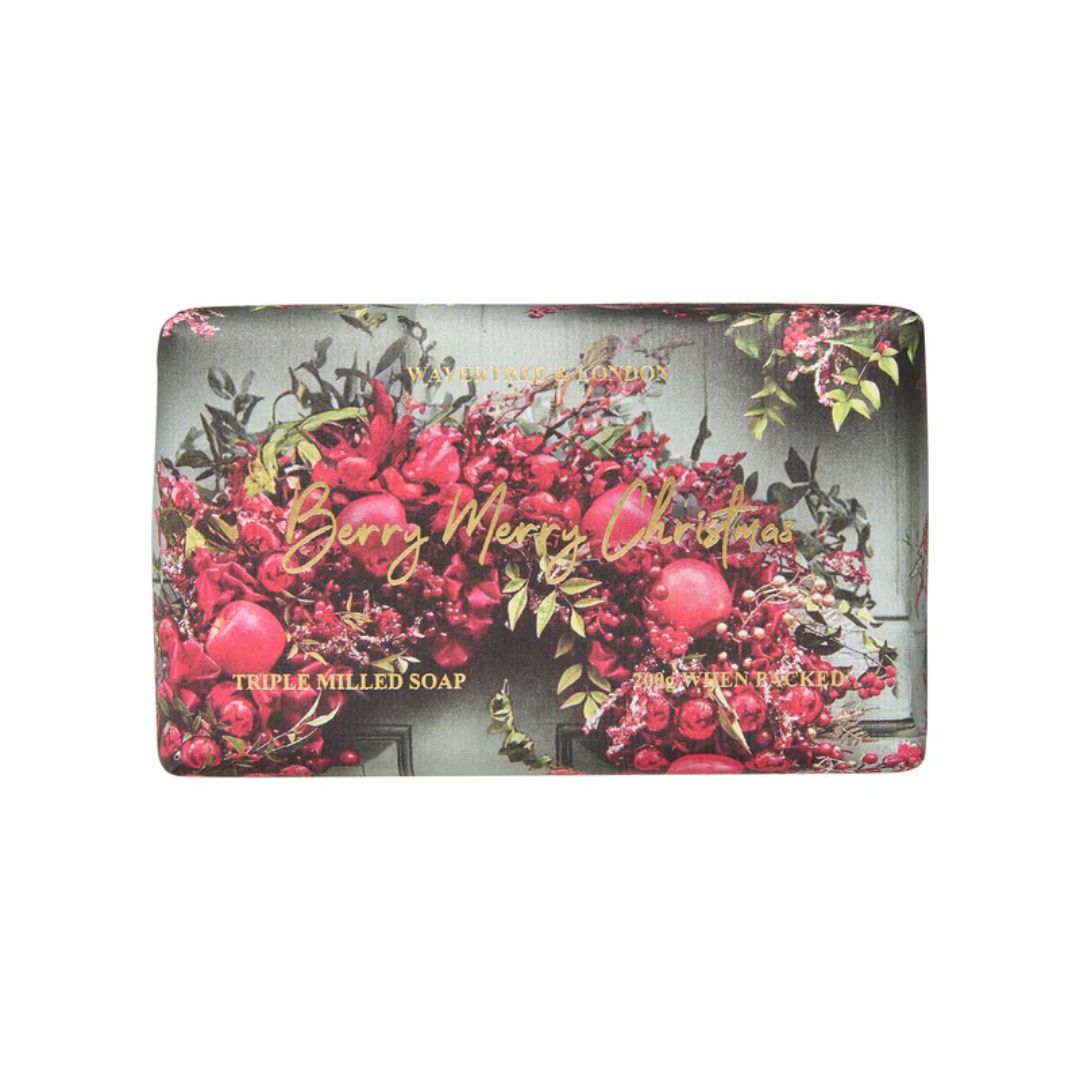 Wavertree & London Berry Merry Christmas Soap Bar 200g