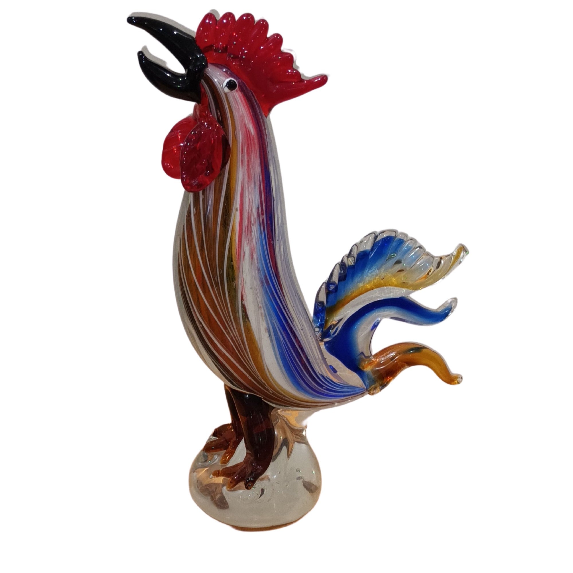 Zibo Glass Fig Rainbow Rooster