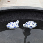Load image into Gallery viewer, Floating Blue &amp; White Turtle
