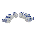 Floating Fish Blue & White Medium