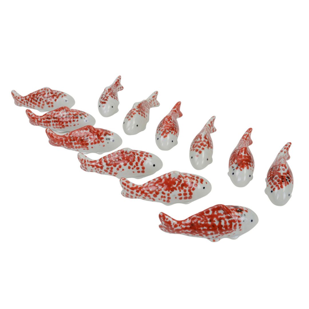 Floating Red Koi Fish