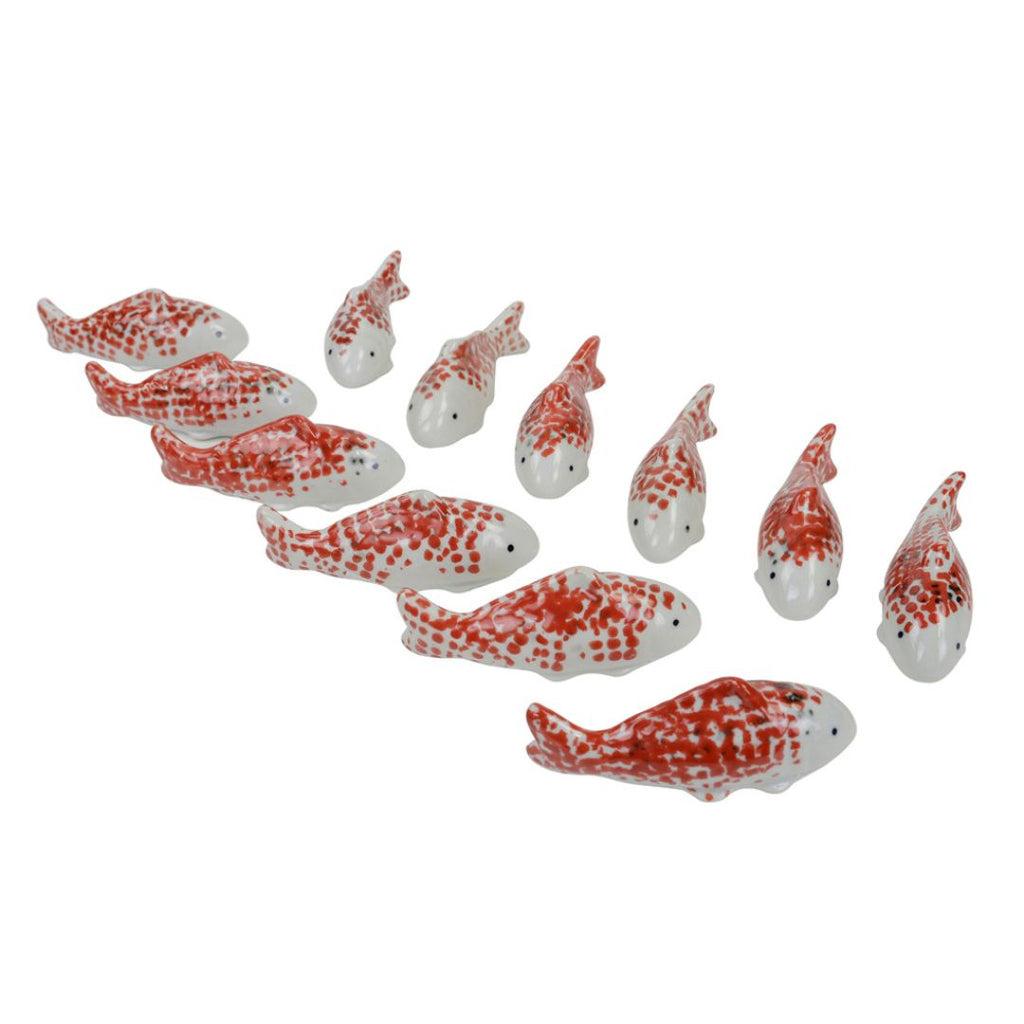 Floating Red Koi Fish
