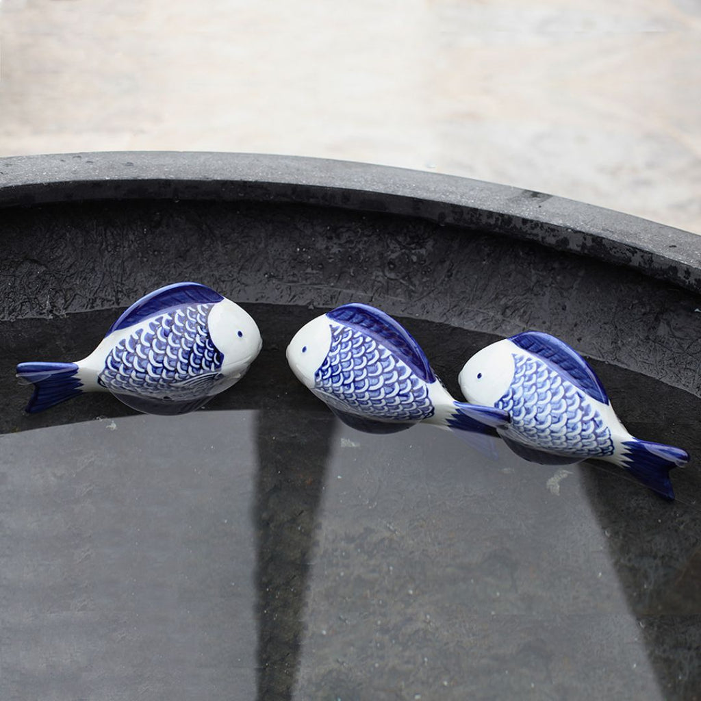Large Blue And White Fish