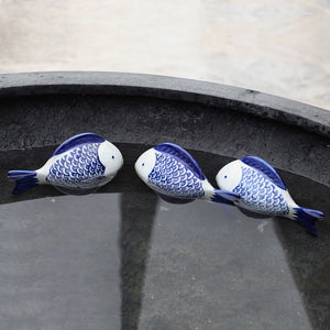 Large Blue And White Fish
