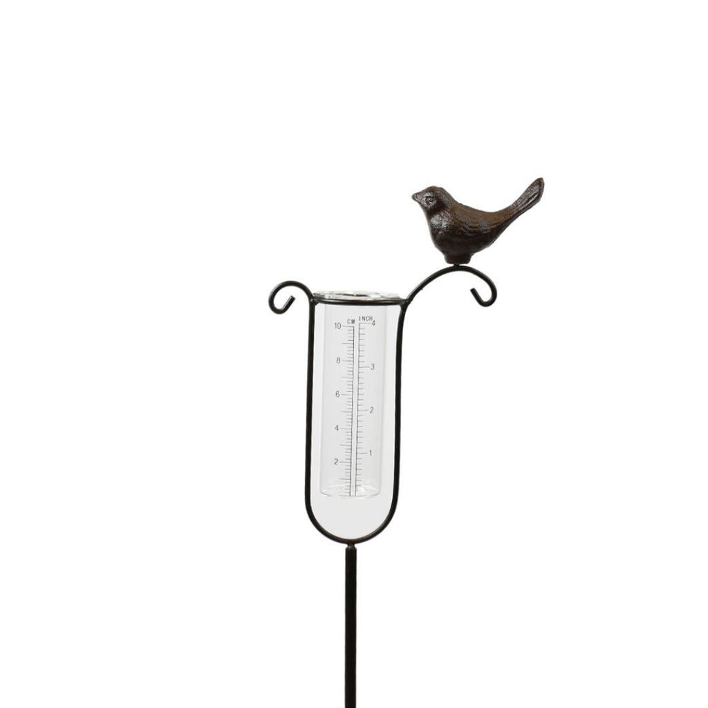 Cast Iron Bird Rain Gauge 