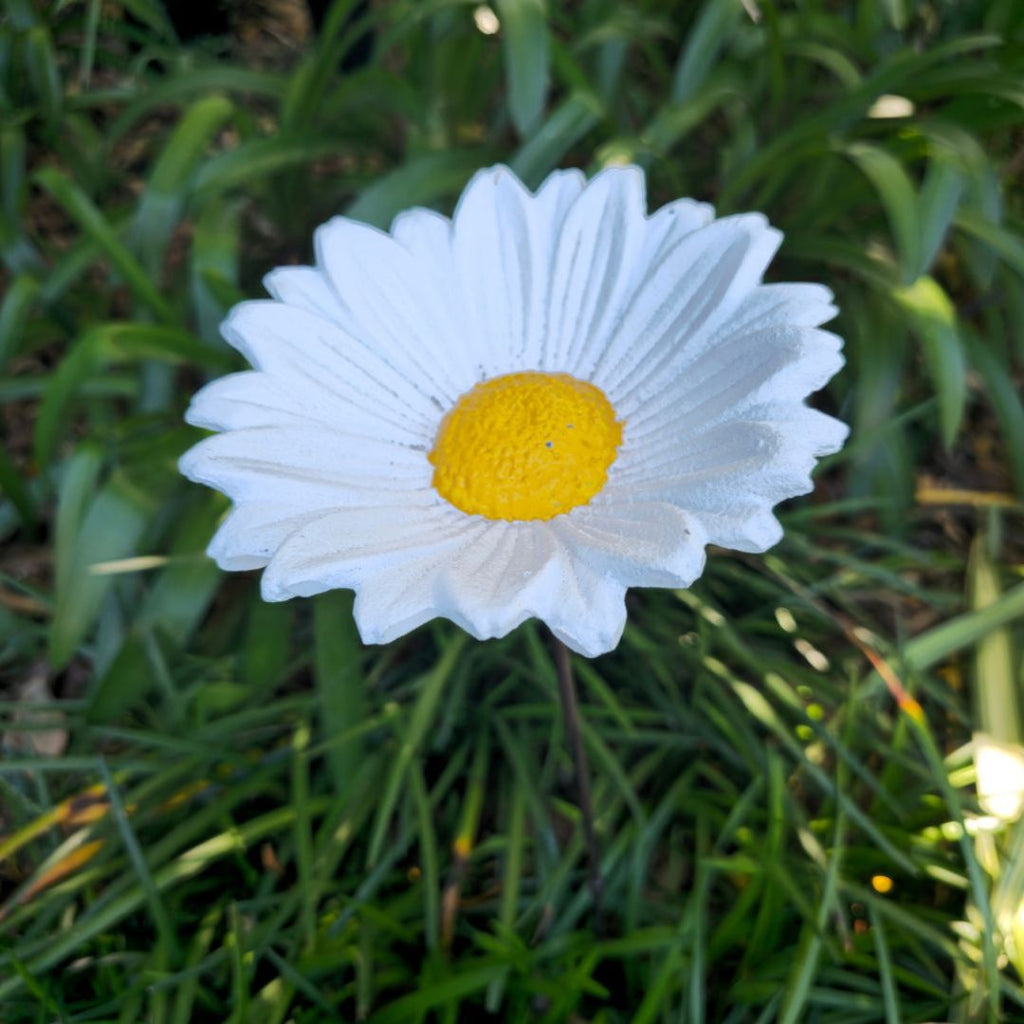 Bronrob Cast Iron Flower White 15x74cm