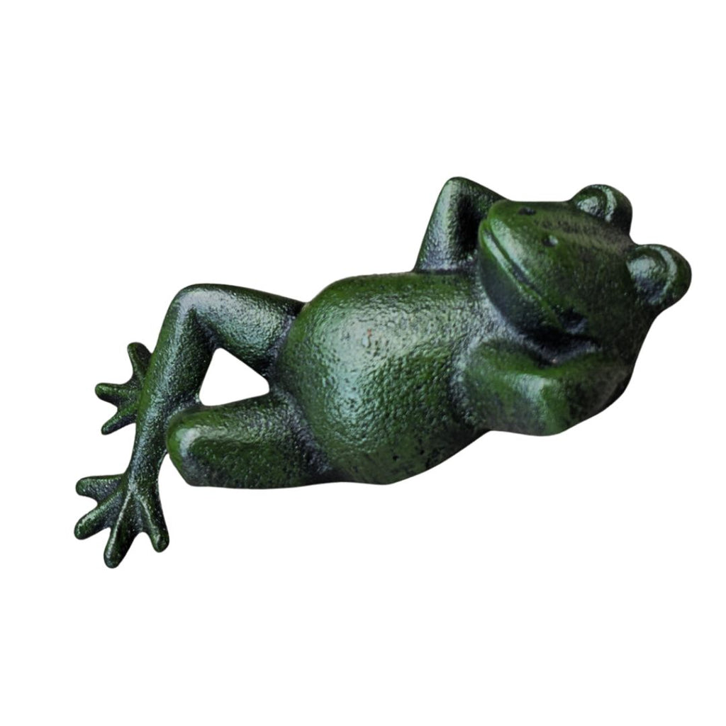 Frog Cast Iron Yoga Sunning Large 21.3x4.5x8.5cm