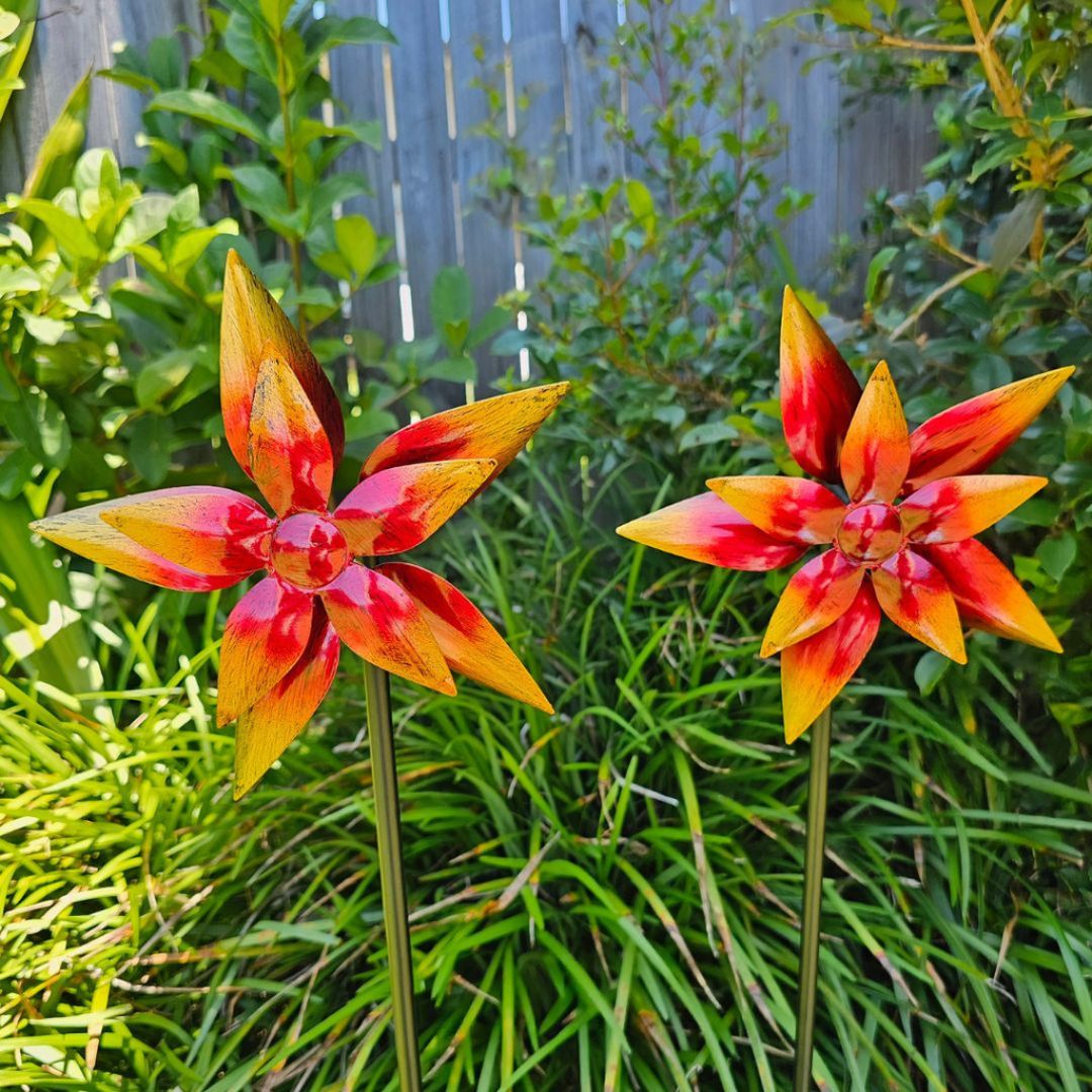 Bronrob Sunset Flower Windspinner 19x91x10cm