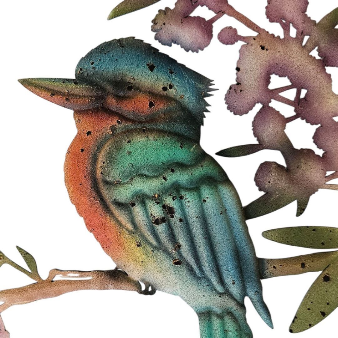 Kookaburra Coloured Wall Art 41.50x40x1.50cm