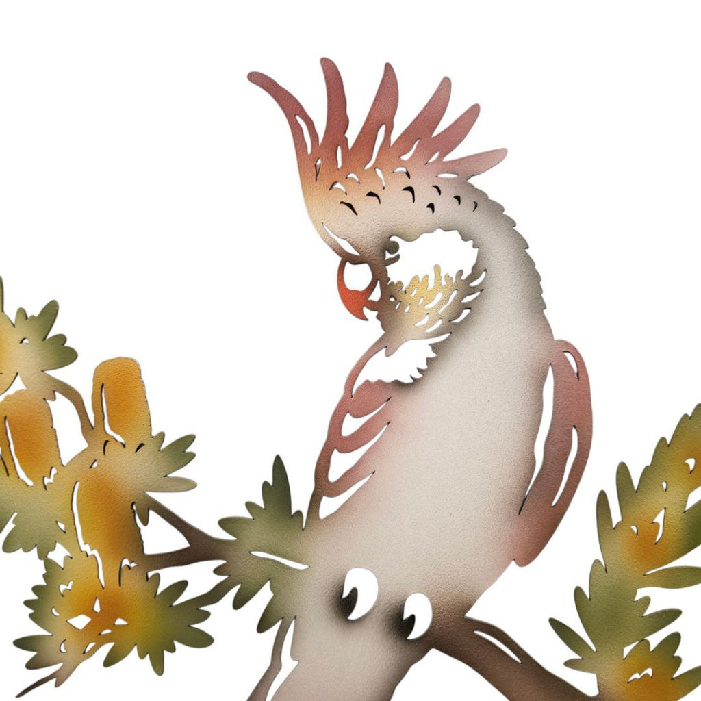 Galah Coloured Wall Art 40x37x.30cm