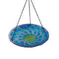 Glass Peacock Birdfeeder 28x50x28cm