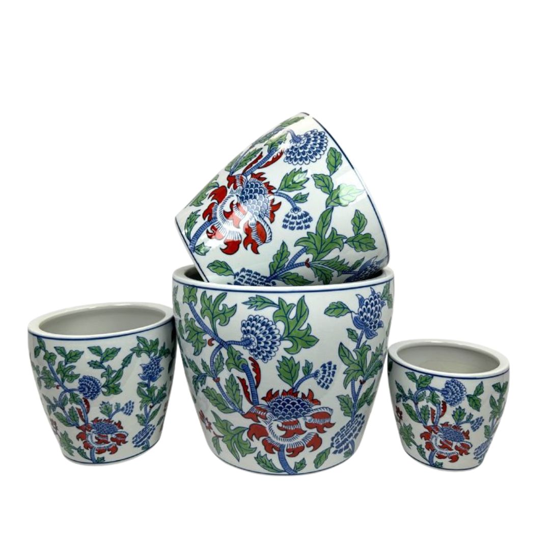 Chinoiserie Garden Planter [sz:x Large Clr:chinoiserie Garden]