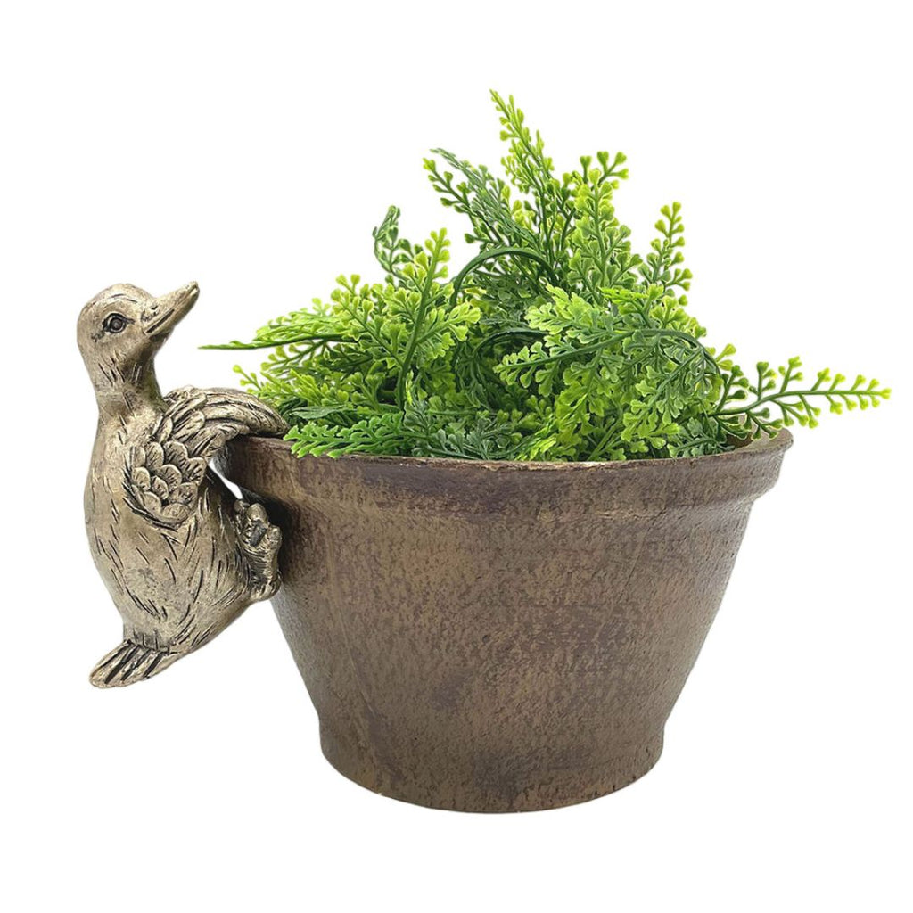 Bronrob Resin Duck Pot Hanger 5.50x10x5.50cm