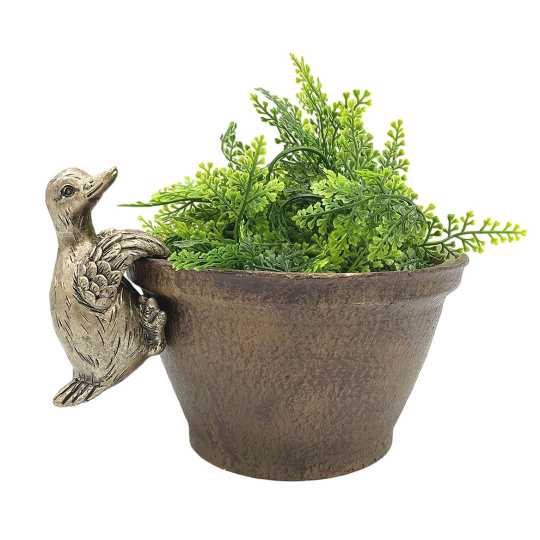 Bronrob Resin Duck Pot Hanger 5.50x10x5.50cm