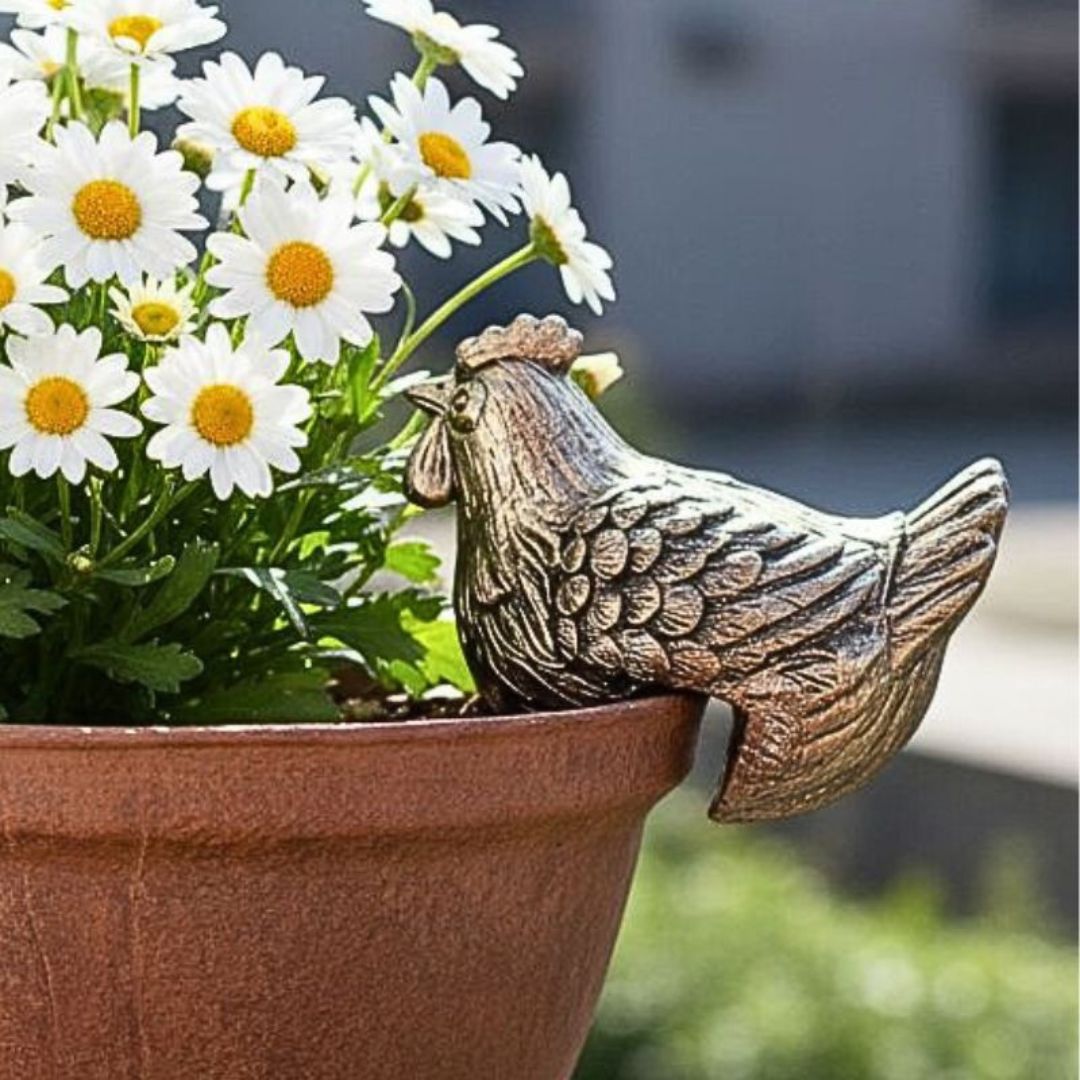 Bronrob Resin Rooster Pot Hanger 8x6x5.50cm