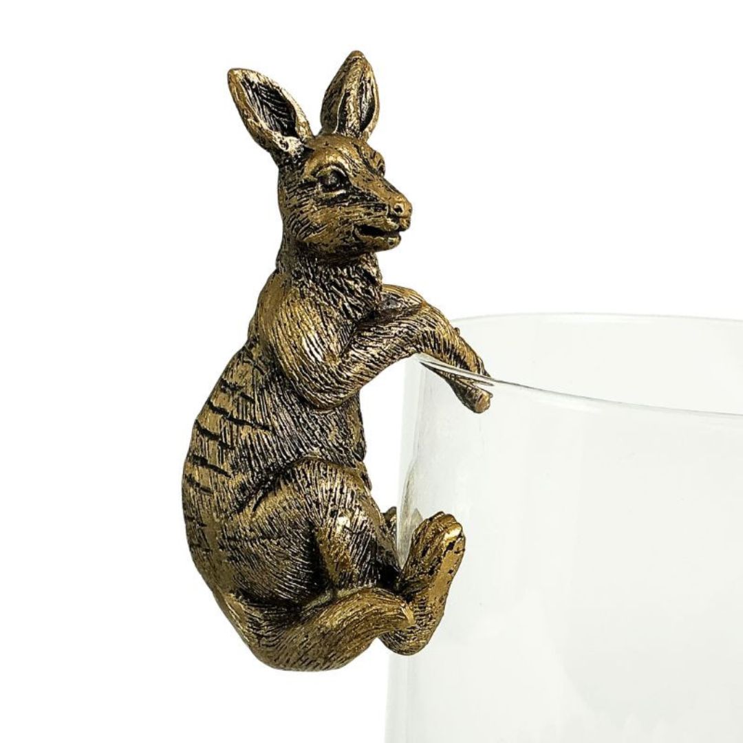 Bronrob Resin Kangaroo Pot Hanger 6x10x5cm