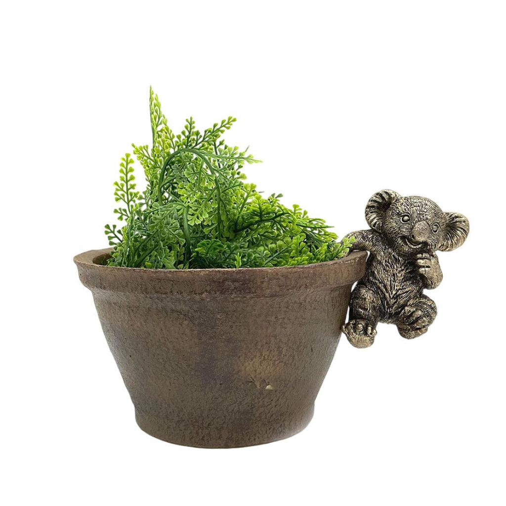 Bronrob Resin Koala Pot Hanger Tg0899 - 7x9x6cm