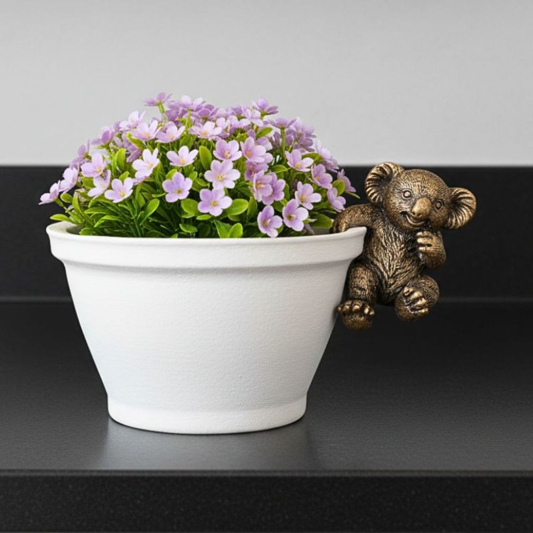 Bronrob Resin Koala Pot Hanger Tg0899 - 7x9x6cm