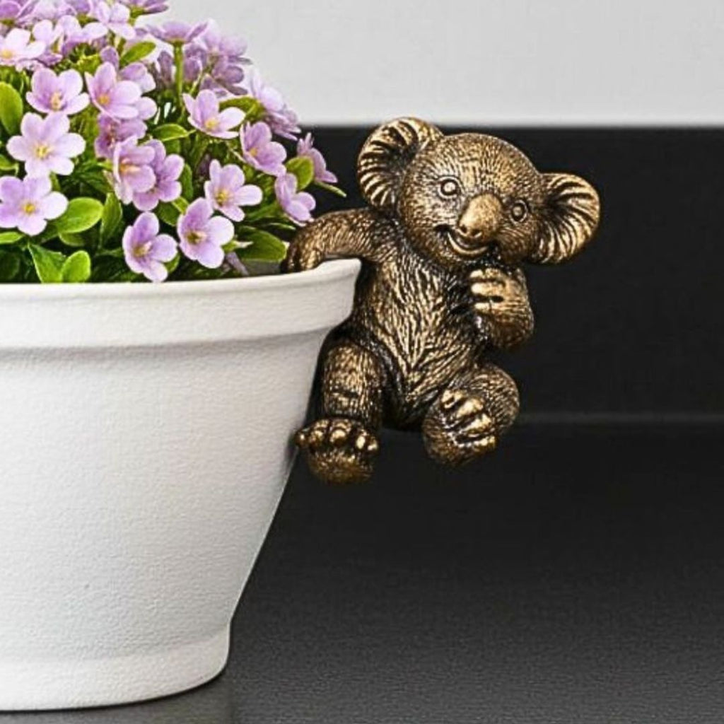 Bronrob Resin Koala Pot Hanger Tg0899 - 7x9x6cm