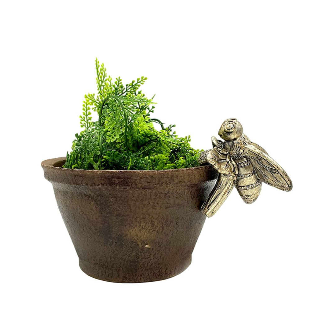 Bronrob Resin Bee Pot Hanger 7x7.50x6cm