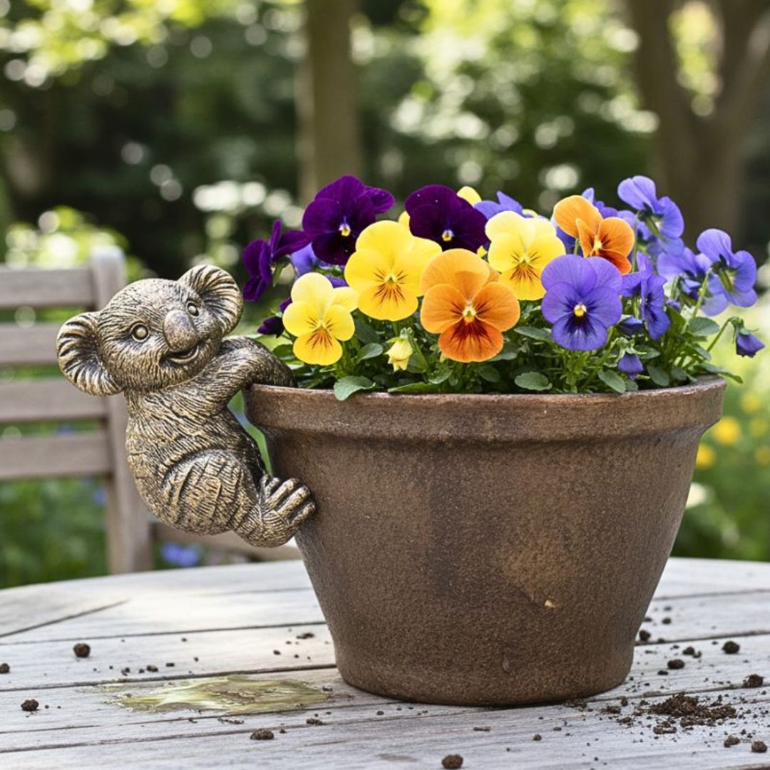 Bronrob Resin Koala Pot Hanger Tg0898 - 6x9x5.50cm