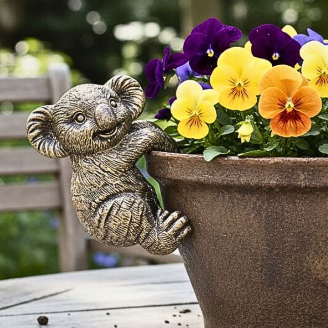 Bronrob Resin Koala Pot Hanger Tg0898 - 6x9x5.50cm