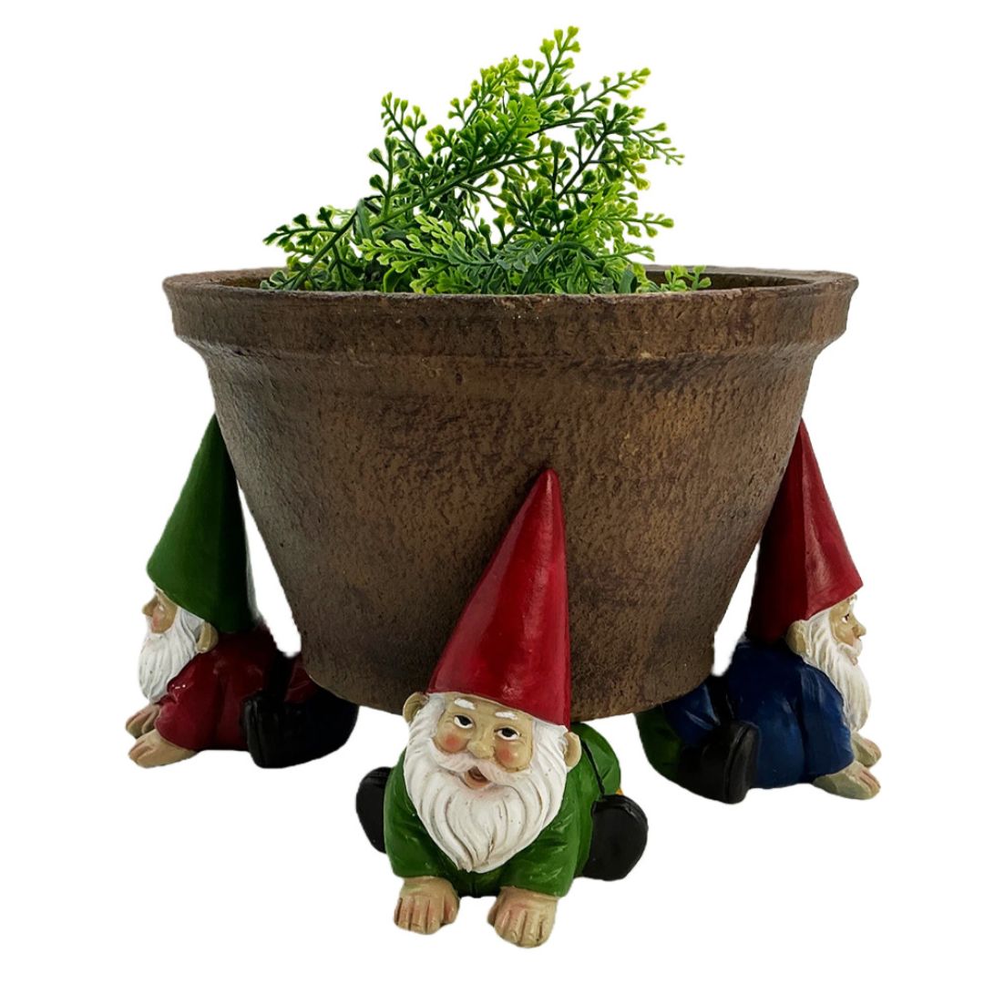 Bronrob Resin Gnome Pot Feet 8x9.50x6cm