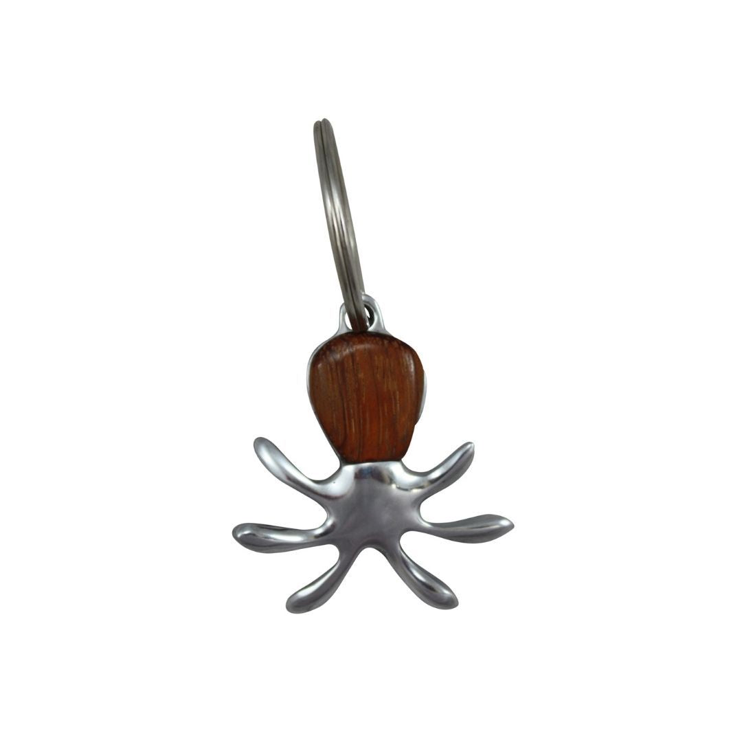 Octopus Keyring (bayong Wood)
