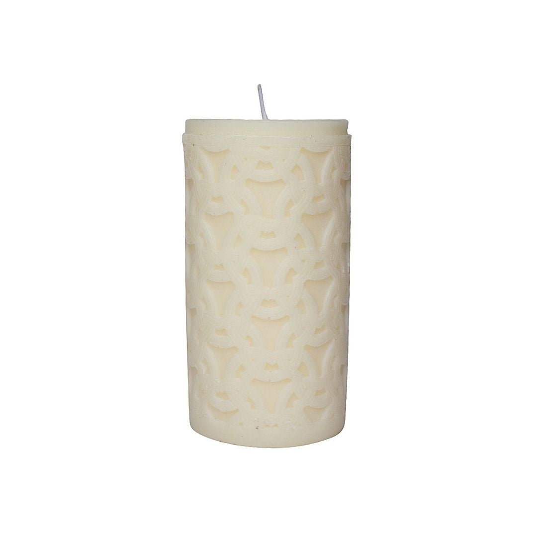 Link Pillar Candle Cream Medium