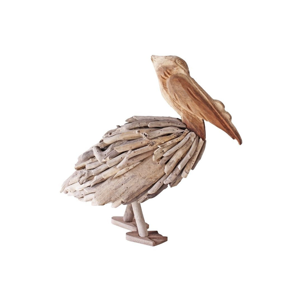 Driftwood Pelican Standing