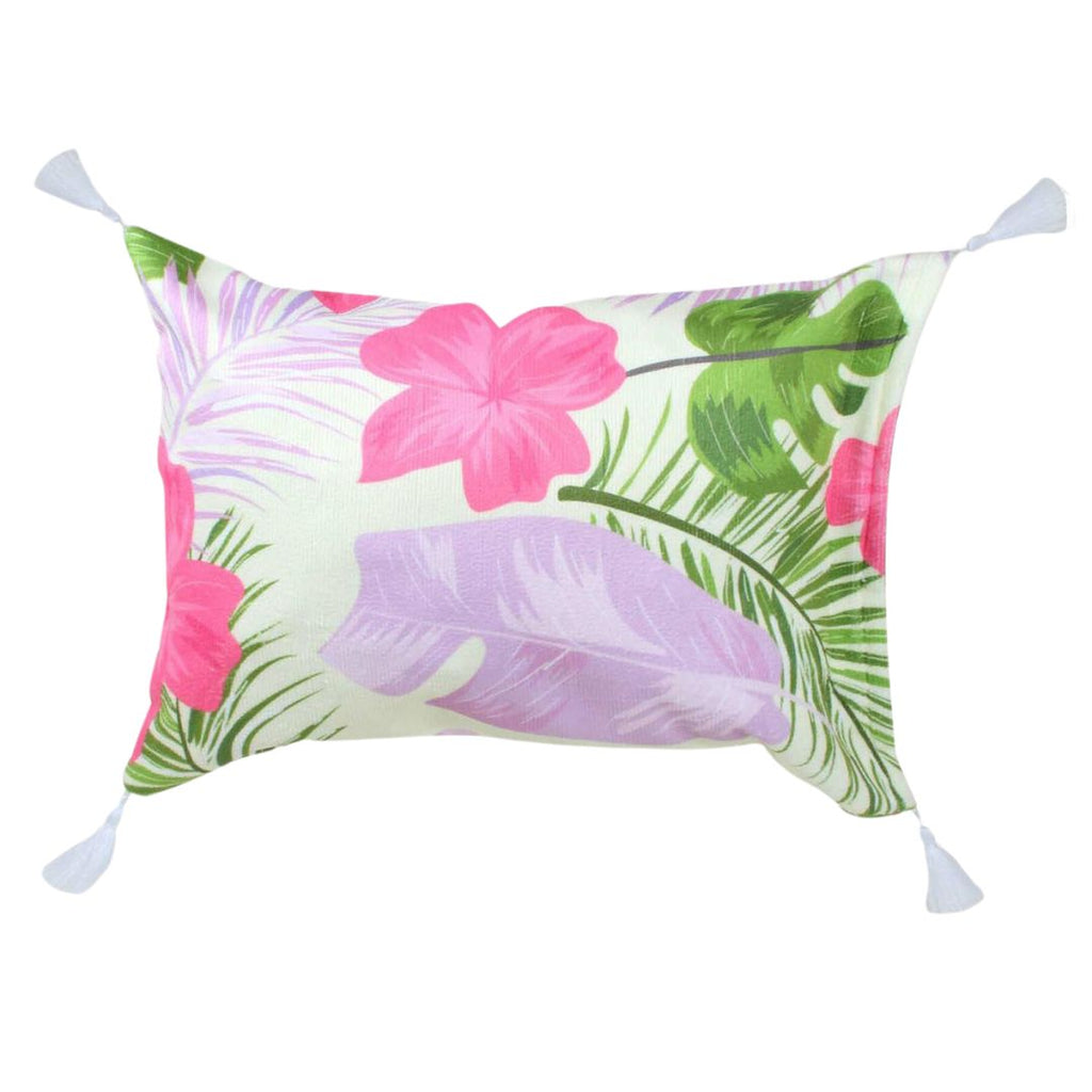 Inflatable Beach Pillow Hawaiian Shore With Tassels