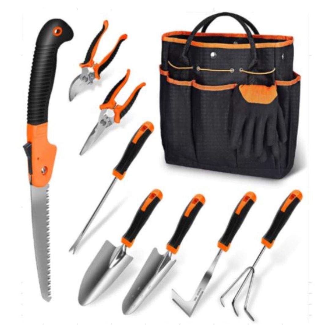 Garden Tool Set With Carry Pouch