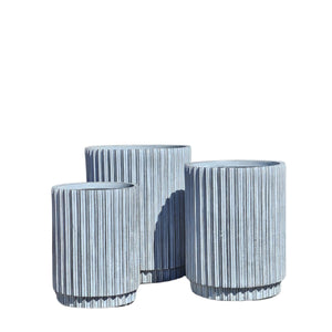 Geolite Lined Tall Cylinder Greywash [sz:large Clr:grey Wash]