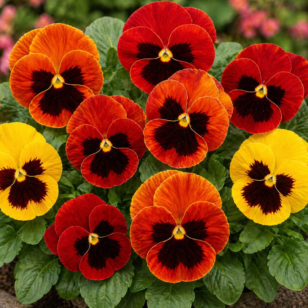 Pansy Fire Giant Punnet