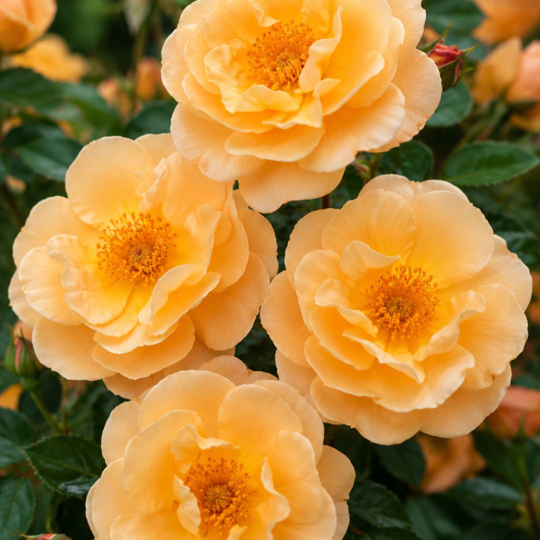 Rose Flower Carpet Amber 3ft Std 250mm
