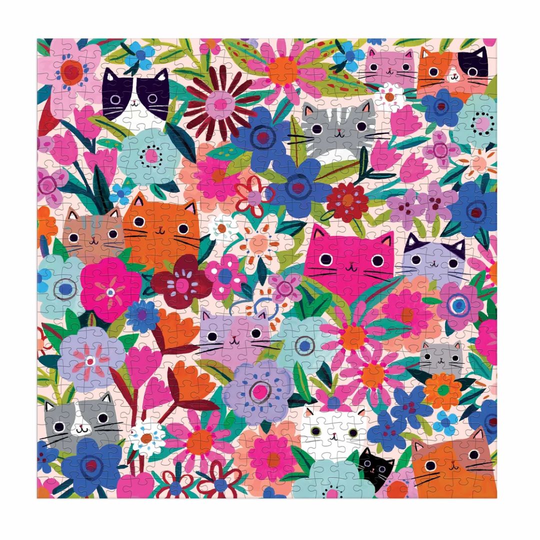 Blooming Cats 500 Piece Family Puzzle