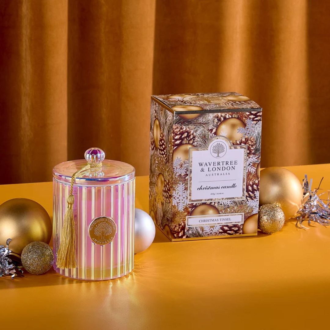 Wavertree & London Christmas Tinsel Candle 410g