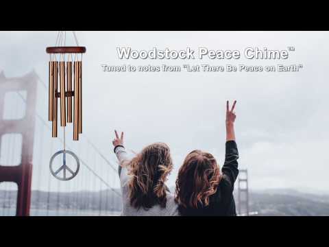 Woodstock Chimes Peace Bronze Small