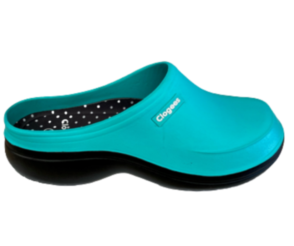 Clogees Womens Eliza Clog Aqua Size 10